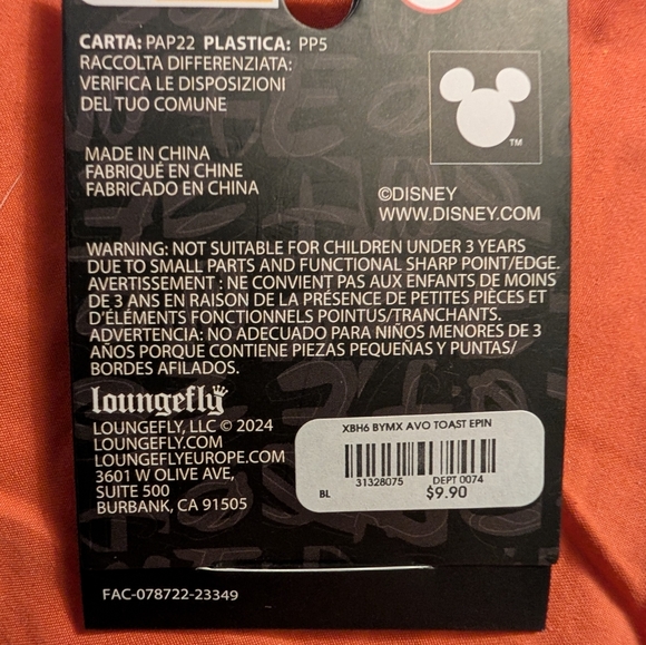 New Disney Loungefly Baymax Chef Avocado Toast Enamel Pin Big Hero 6 Pixar - Picture 2 of 2